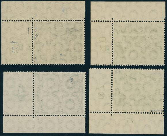 BERLIN 1950 MiNr. 72-73 Bogenecken links oben und rechts oben