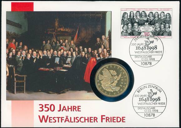 BRD 1998/1998 Numisbrief "350 Jahre Westfälischer Friede"