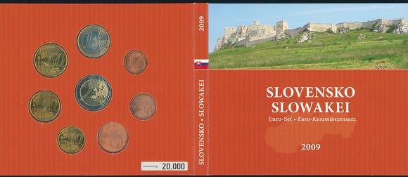 SLOWAKEI 2009 Euro-Kursmünzensatz