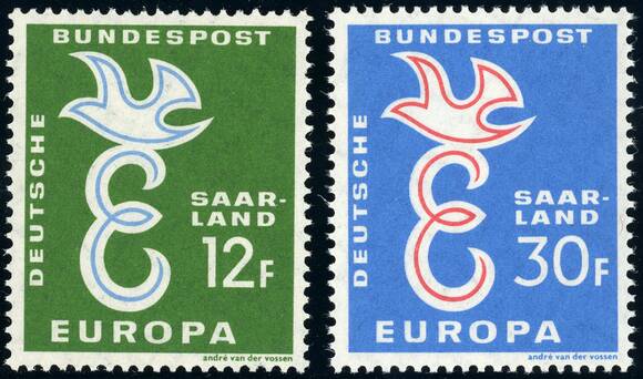 SAARLAND 1957 MiNr. 439-440