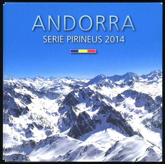 ANDORRA 2014 Kursmünzsatz Serie Pirineus