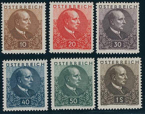 ÖSTERREICH 1930 MiNr. 512-517