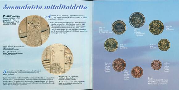FINNLAND 2001 offizieller Kursmünzensatz