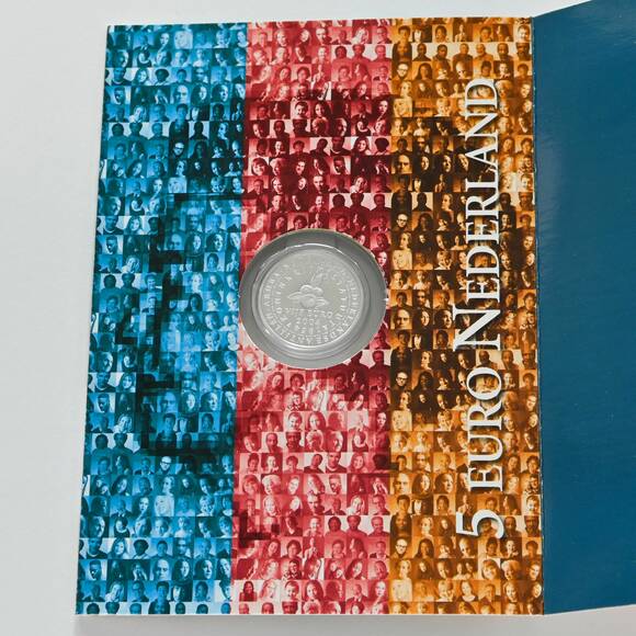 NIEDERLANDE 2004, 5 Euro Silber 50 Jahre Königreichsstatut