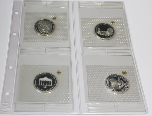 BRD 1987-1997 Silber-Gedenkmünzen 23 x 10 DM komplett original PP