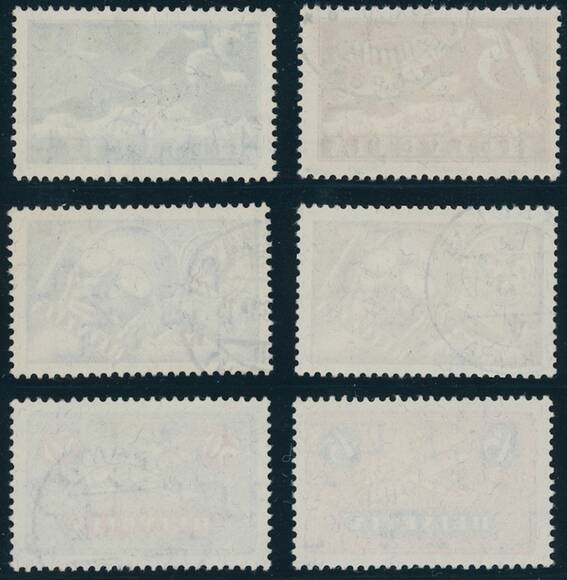 SCHWEIZ 1923 MiNr. 179-184 x Flugmarken