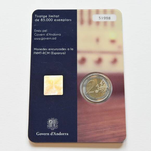 ANDORRA 2016 Coincard 2 Euro Staatsrundfunk