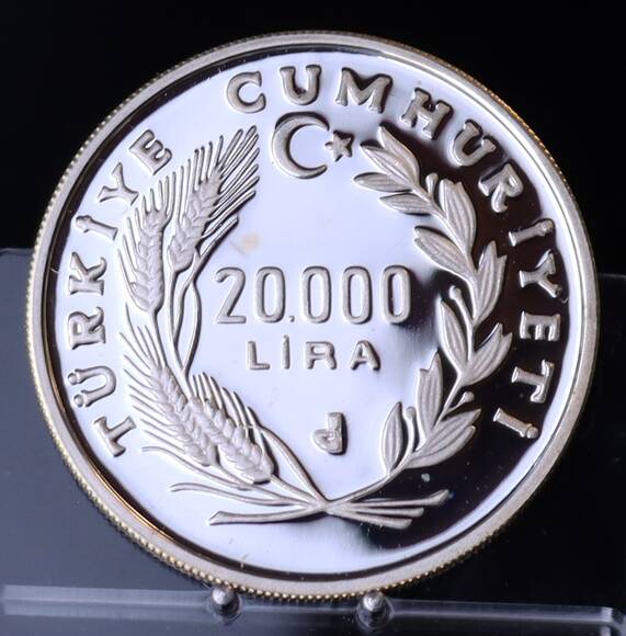 TÜRKEI 20.000 Lira 1990 Fußball-WM 1990 in Italien