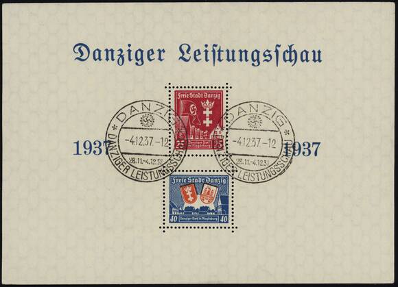 DANZIG 1937 Block 3