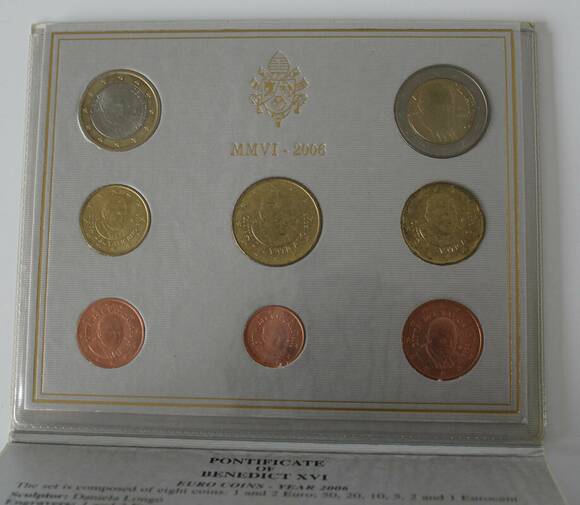 VATIKAN Kursmünzensatz KMS 2005 Sede Vacante