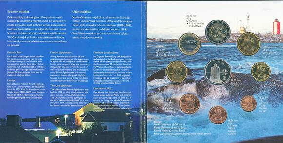 FINNLAND 2007 offizieller Kursmünzensatz Finnische Leuchttürme II