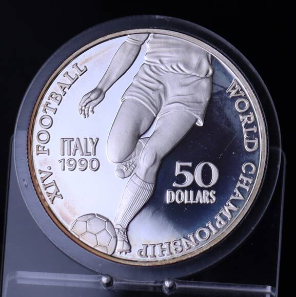 NIUE 50 Dollars 1990 Fußball-WM in Italien