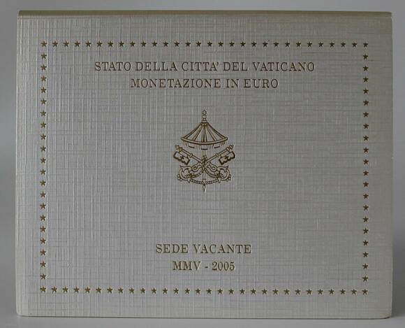 VATIKAN Kursmünzensatz KMS 2005 Sede Vacante