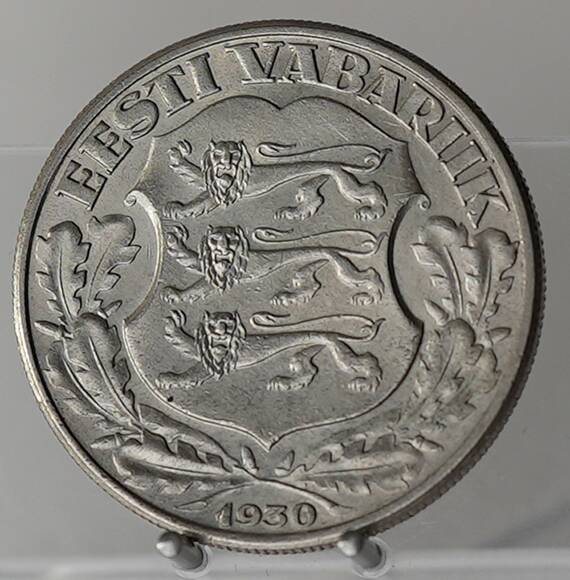 ESTLAND 2 Krooni Silber 1930