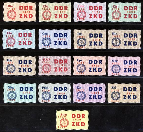 DDR-Dienst MiNr. C 16-30