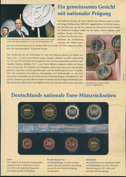 BRD 2002 Der erste deutsche Euro-Kursmünzensatz