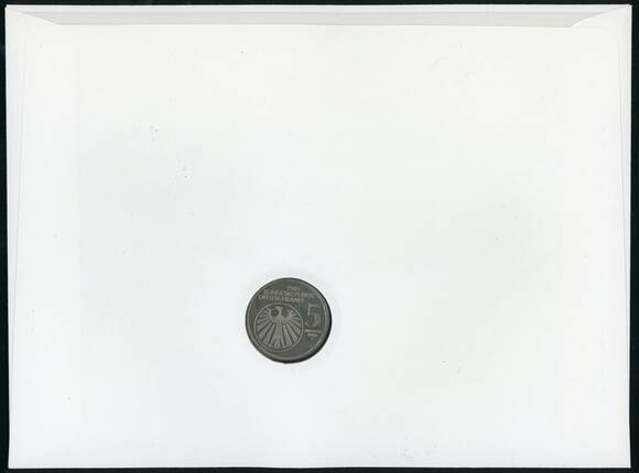 BRD 1985/1991 Numisbrief Wolfgang Amadeus Mozart, Großformat