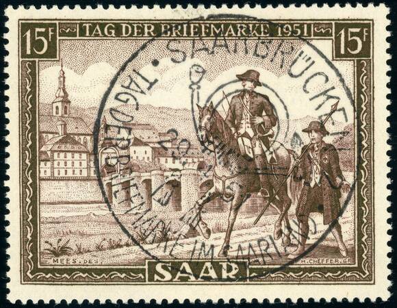 SAARLAND 1951 MiNr. 305