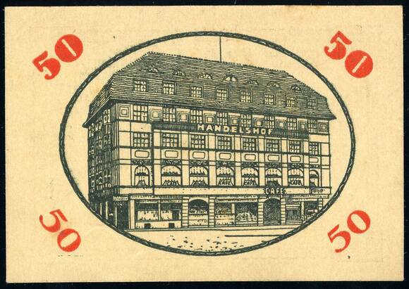 Bochum 1921 Café Handelshof 125.1 50 Pfg.