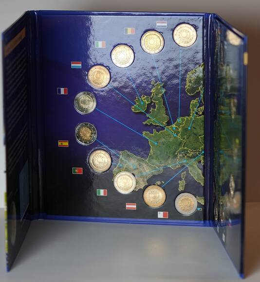 30 JAHRE EUROPAFLAGGE Gemeinschaftsausgabe 2015 mit 19 x 2 Euro komplett