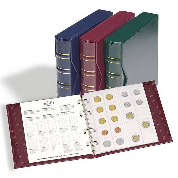 Leuchtturm LEUCHTTURM Ringbinder NUMIS, Classic-Design inkl. Schutzkassette, BLAU