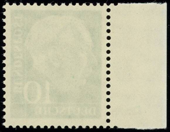 BRD 1960, Heuss lumogen, MiNr. 183 x W DZ Druckerzeichen "4" positiv