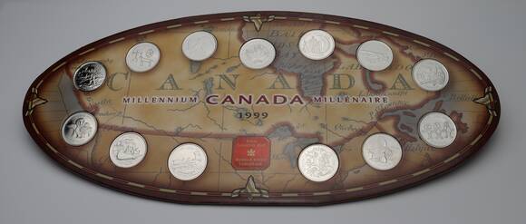 KANADA 1999 Set mit 12 x 25 Cents Millennium Kupfer/Nickel