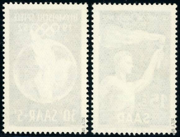 SAARLAND 1952 MiNr. 314-315