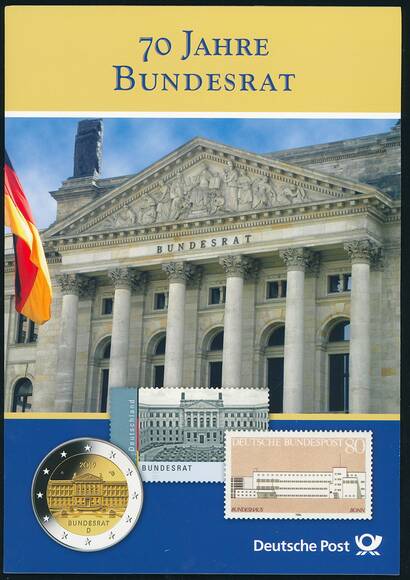 BRD 2019 70 Jahre Bundesrat 5 x 2 Euro