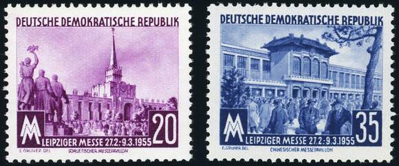 DDR 1955 MiNr. 447-448