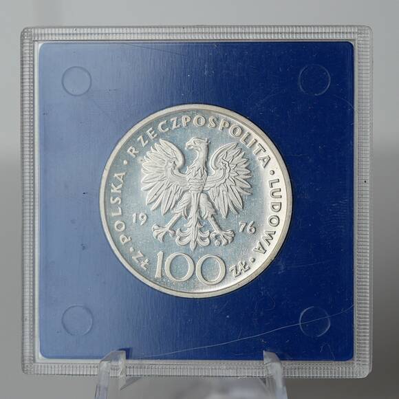 POLEN 100 Zloty Silber 1976 Kazimierz Pulaski