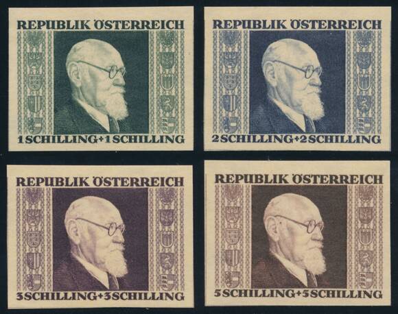 ÖSTERREICH 1946 MiNr. 772-775 B