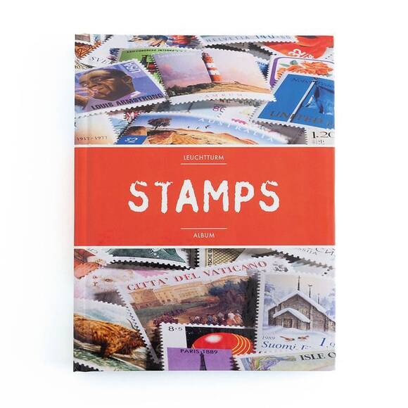 Leuchtturm LEUCHTTURM Einsteckbuch "STAMPS", Format A5, 32 weiße Seiten