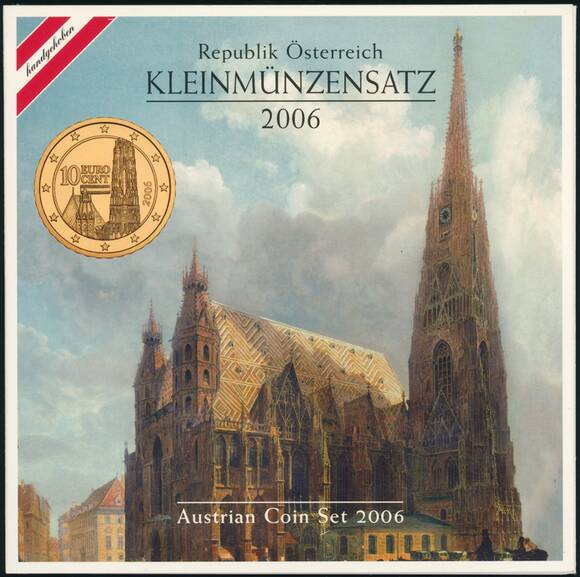 ÖSTERREICH offizieller Euro-Kursmünzensatz 2006