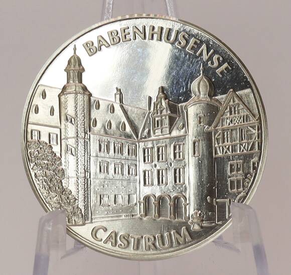BABENHAUSEN 750 JAHRE, Feinsilber-Medaille 1986