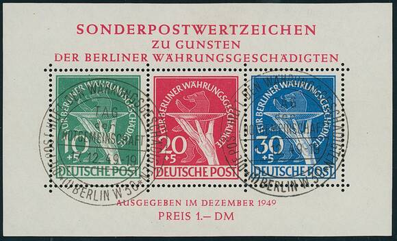 BERLIN 1949 Block 1 III