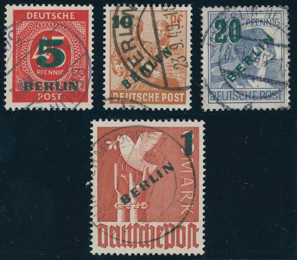 BERLIN 1949 MiNr. 64-67