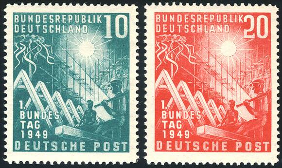 BRD 1949 MiNr. 111-112