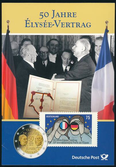 BRD 2013 50 Jahre Élysée-Vertrag 5 x 2 Euro