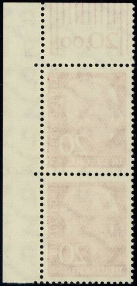 BRD 1954 MiNr. 185 x W DZ Druckerzeichen "5" positiv