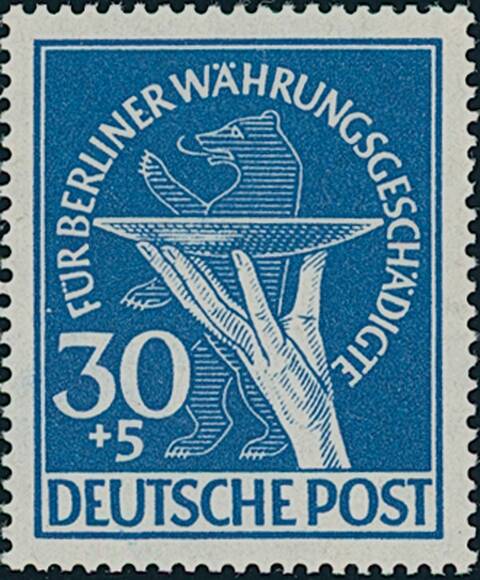 BERLIN 1949 MiNr. 70 II