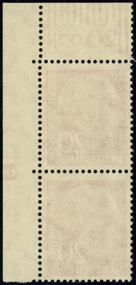 BRD 1954 MiNr. 185 x W DZ Druckerzeichen "5" negativ