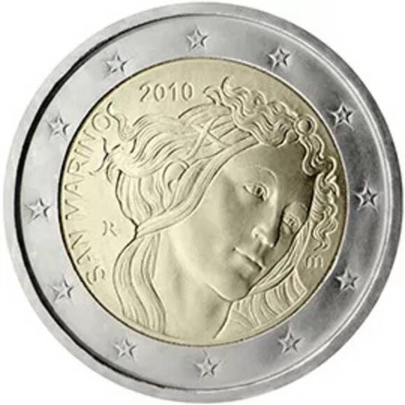 SAN MARINO 2 Euro 2010 Boticelli