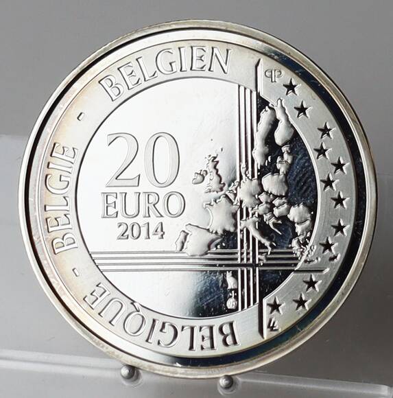 BELGIEN 20 Euro 2014 Öffnung der Berliner Mauer