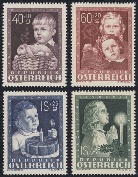 ÖSTERREICH 1949 MiNr. 929-932