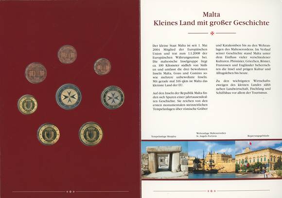 MALTA 2008 Euro-Kursmünzensatz