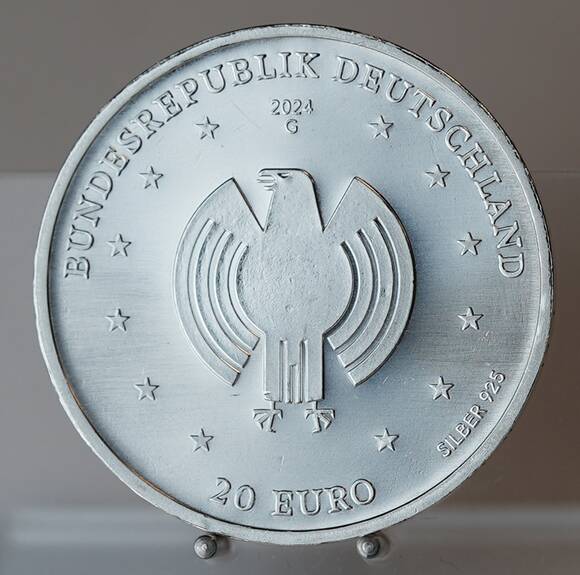 BRD 20 Euro Silber 2024 75 Jahre Grundgesetz