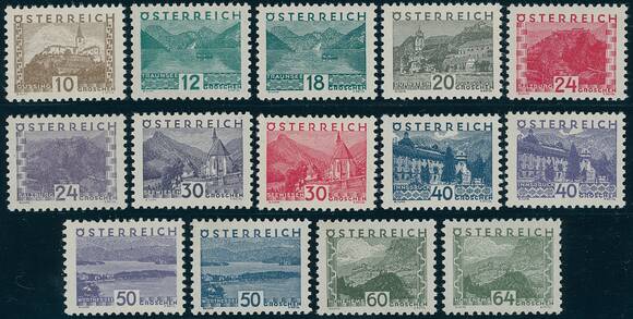 ÖSTERREICH 1932 MiNr. 530-543