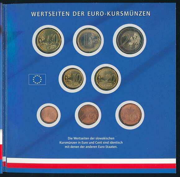 SLOWAKEI 2009 Euro-Kursmünzsatz