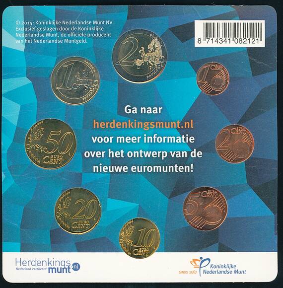 NIEDERLANDE 2014 amtlicher Kursmünzensatz Introductieset